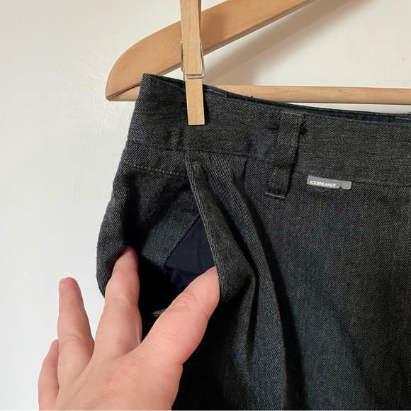 Icebreaker Merino Wool Vista Shorts Grey Size 28 Hiking Outdoors Gorpcore - Picture 3 of 6